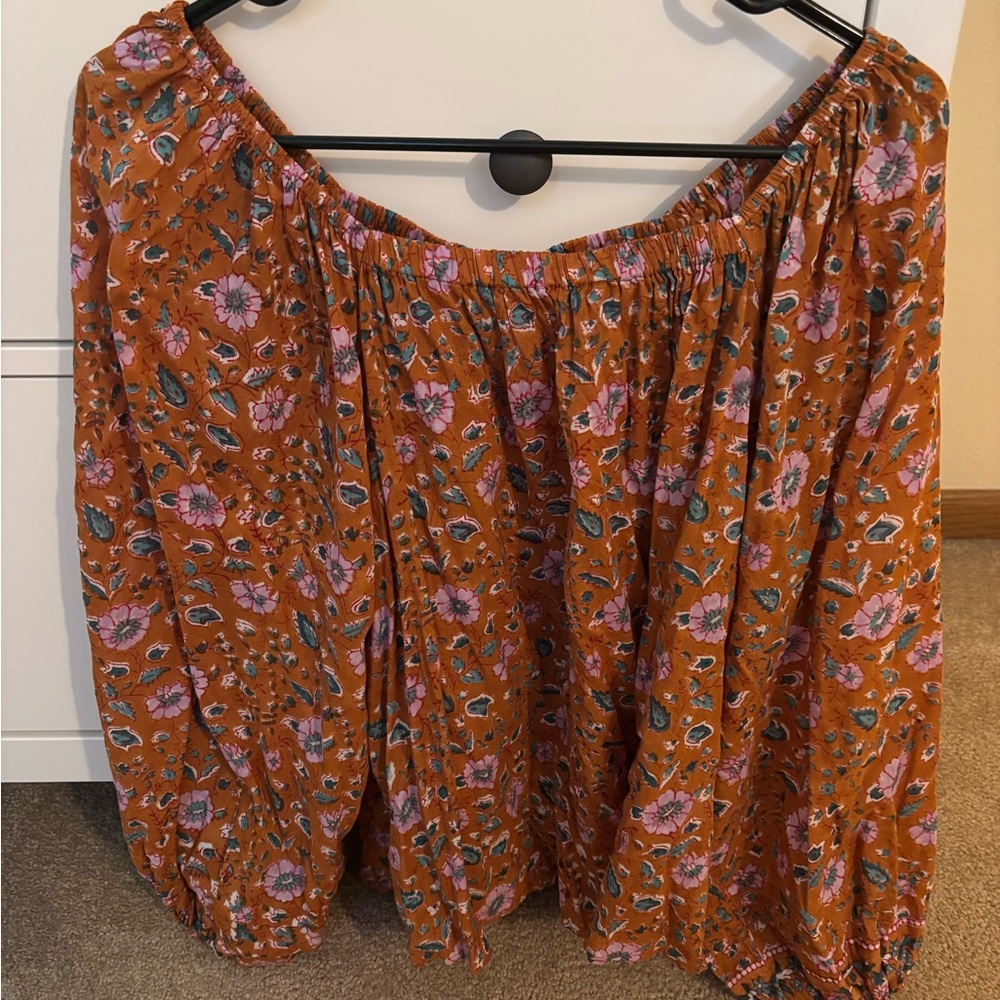 Cleobella Floral Off-Shoulder Blouse